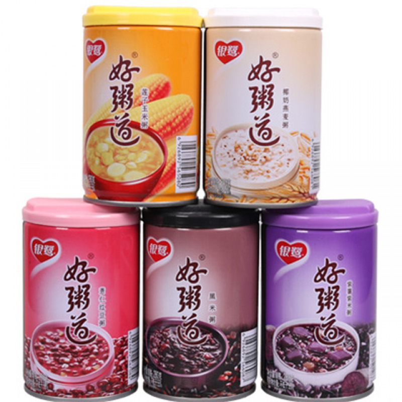 八宝粥 罐装4月新货银鹭好粥道罐黑米红豆燕麦紫薯玉米整箱礼盒装