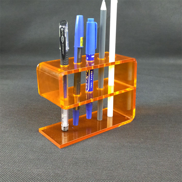 定制亚克力百乐笔阶梯式陈列架横放油性圆珠中性插笔架镊子展示架