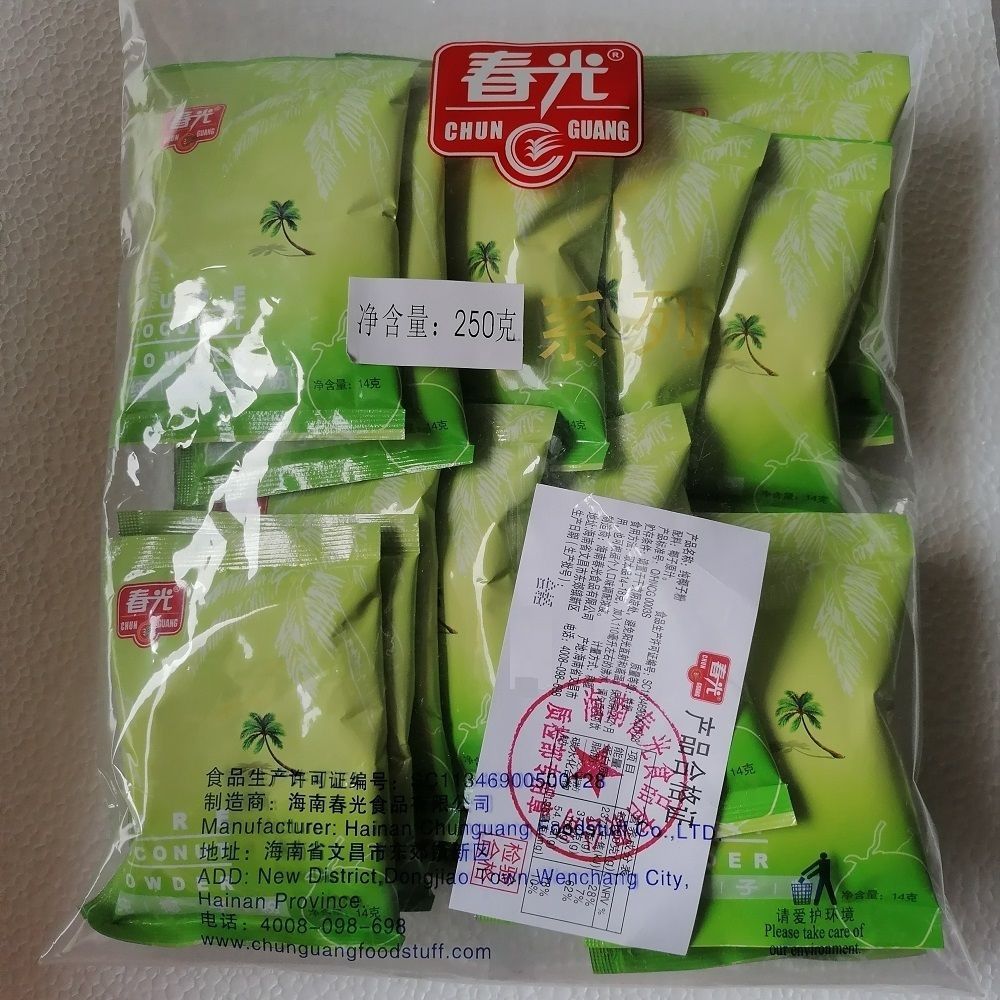 海南特产 春光食品纯椰子粉包 椰味香浓椰汁粉代餐粉