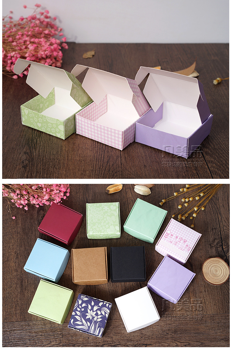 手工皂包装盒饰品盒手链盒白卡飞机纸盒彩盒内7.2x7.4x2.9cm现货