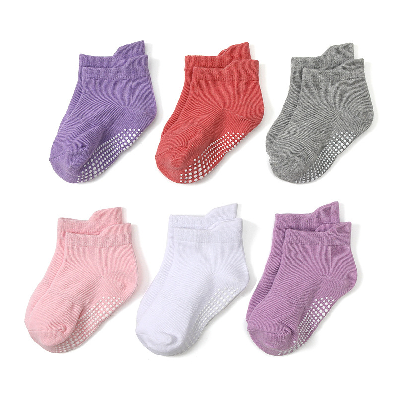 Amazon Spring and Summer Breathable Children's Non-Slip Dispensing Room Socks Children's Socks Wholesale Multi-Size Kb138 in Stock Wholesale