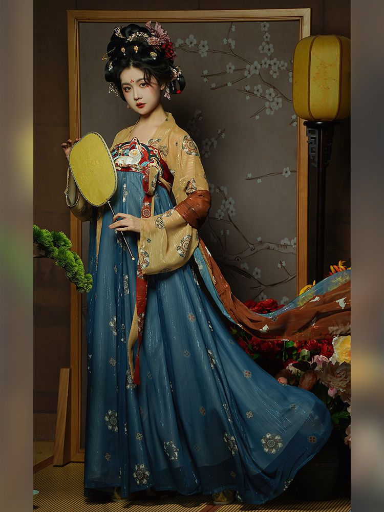 New Arrival in Season Women's Han Chinese Clothing Chinese Style Tang Style Slimming Chest-High Dress Daily Improved Hanfu Suit Spring and Summer