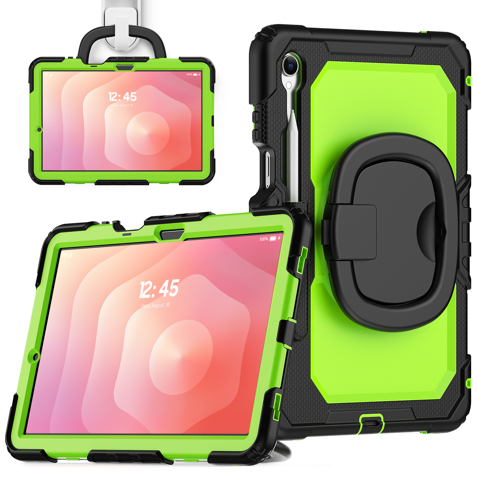 2025适用于三星S11支架防摔保护套SM-X736带笔槽旋转支架保护套