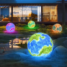 防水地球灯草坪灯别墅泳池派对氛围灯庭院户外花园装饰充电月球灯