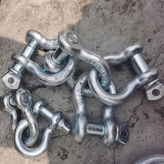 马蹄形卸扣u型镀锌卸扣弓形卸扣3.25吨美式卡环规格d型起重连接扣