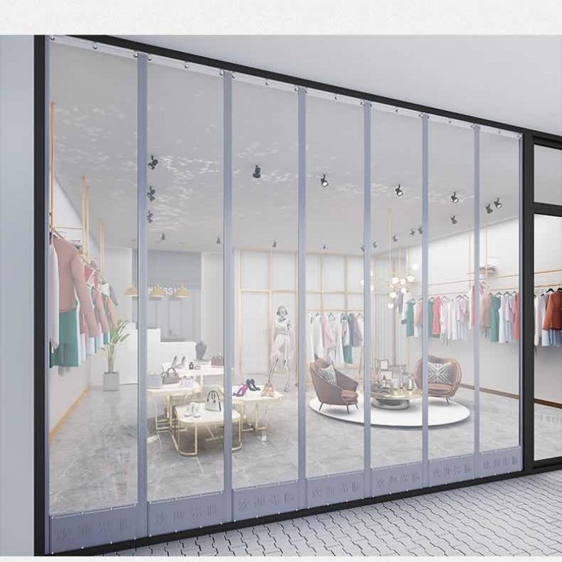 空调软门帘门帘冬季挂帘家用免打孔塑料磁吸条磁条外门四季隔断帘