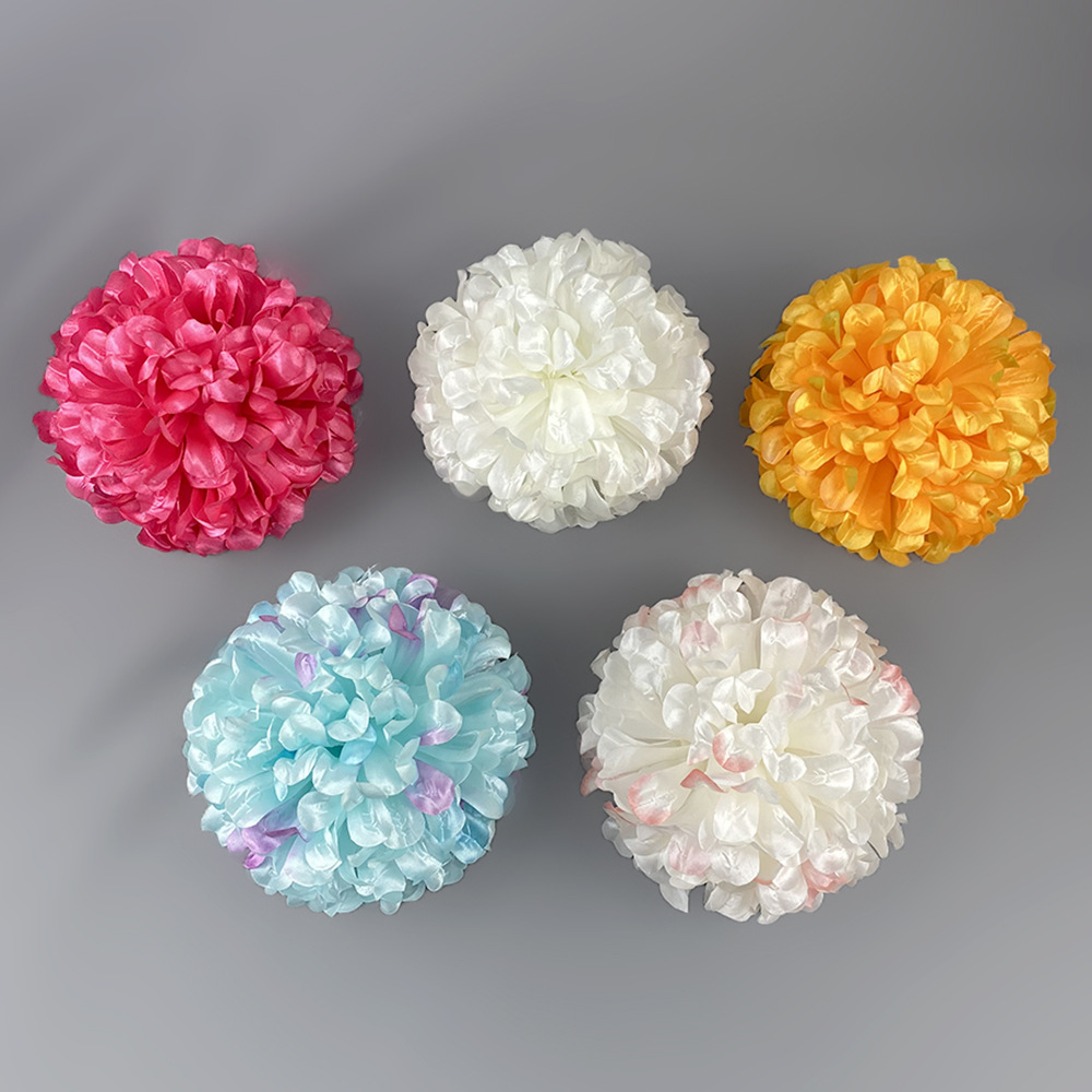 仿真15cm绣球花头 链条花朵diy婚礼布置装饰配饰花墙插花假花绢花