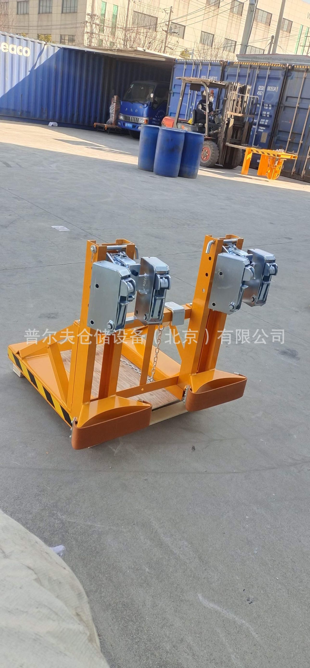 铁桶塑料桶油桶夹具叉车油桶夹卸桶器重型鹰嘴油桶搬运抓桶器