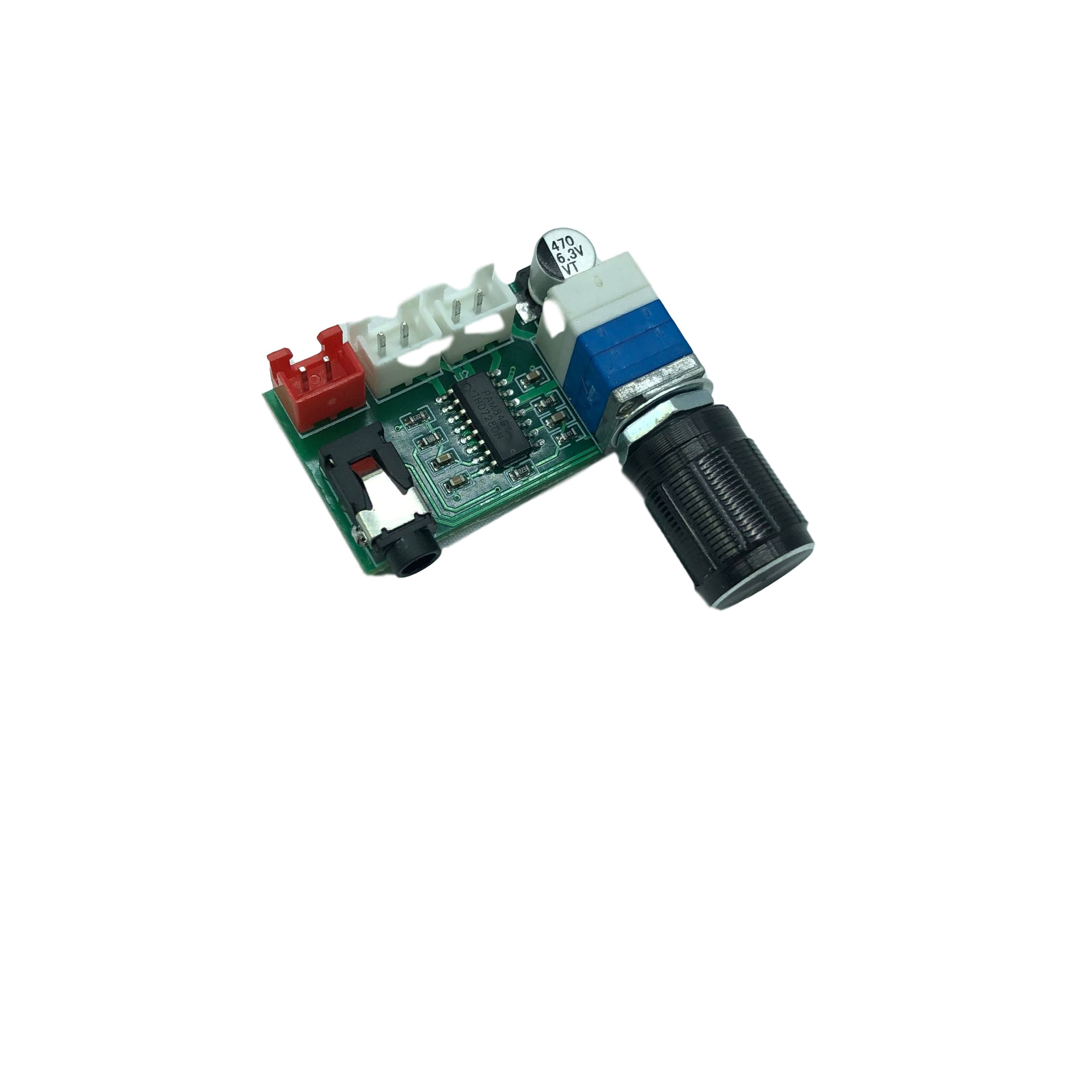 xh-a157 数字功放板pam8403带音量旋钮aux输入usb5v供电双3w输出