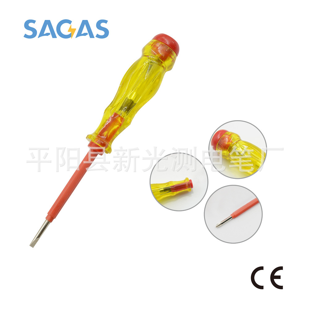 Factory Direct Sales Dual-Use Household Test Pencil Cross High Quality Electrician Test Pencil