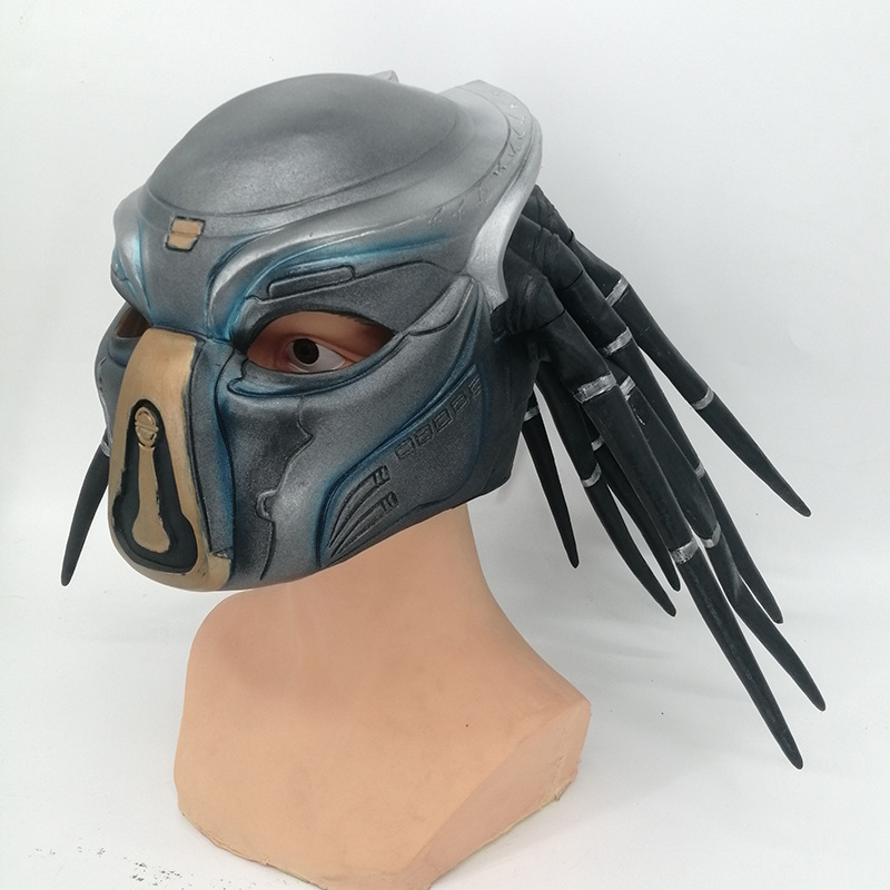 电影异形大战铁血战士面具 化妆派对铁血战士面具手套cosplay道具