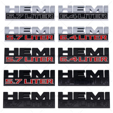 大号HEMI5.7 LITER 改装车标 适用于道奇HEMI 6.4 LITER皮卡ABS贴