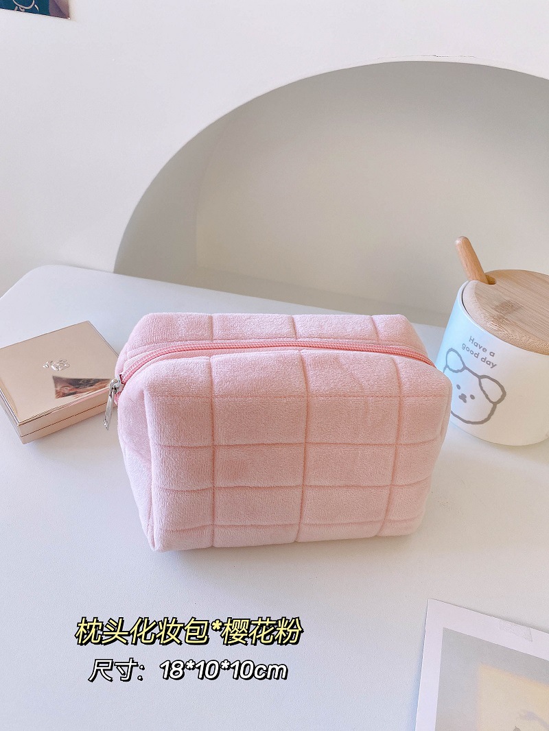 Cute Cosmetic Bag Women's Super Popular Portable Small Lipstick Storage Bag Carrying Travel Handbag Large Capacity Wash Bag