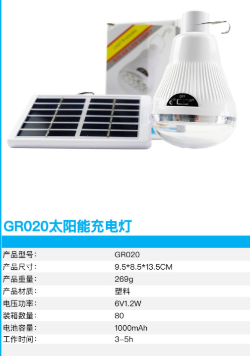 Solar Charging Led Bulb