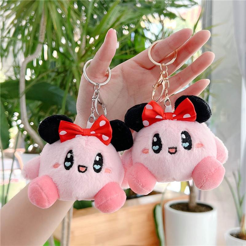 Cute Kirby Doll Small Pendant Doll Plush Toy Boutique Prize Claw Doll Wholesale Bag Ornaments