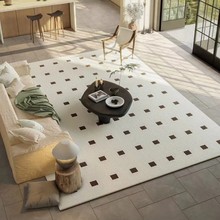 地毯客厅耐脏易打理奶油风沙发茶几防滑毯卧室水晶绒床边保暖地毯