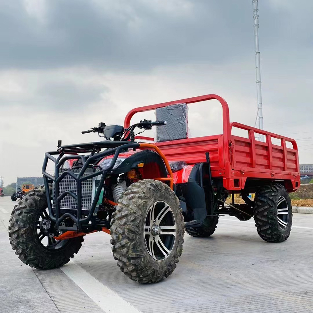 四驱300cc货斗沙滩车 把手四轮户外沙滩车 竞技款车斗汽油车-阿里巴巴