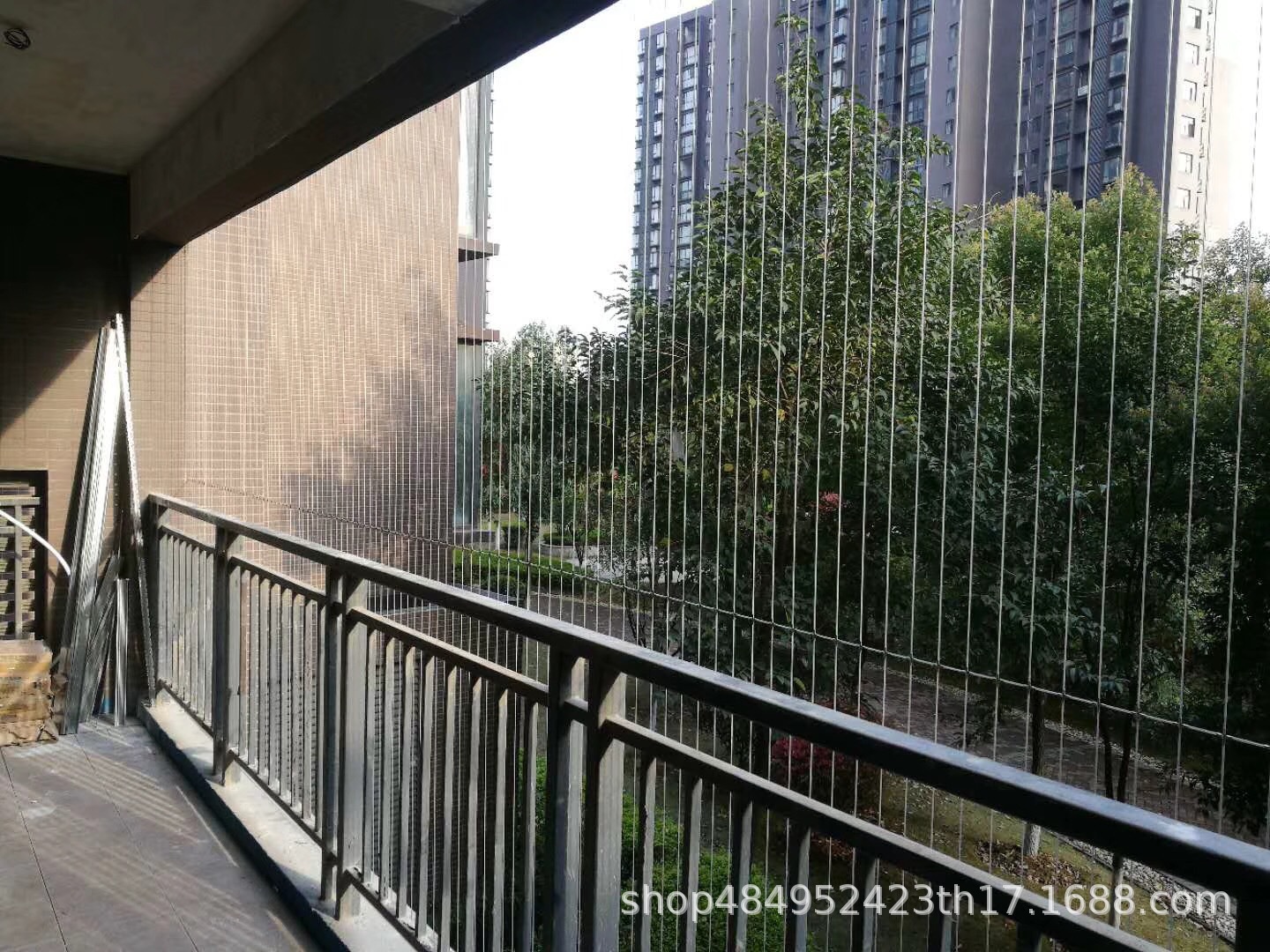 阳台窗户隐形防盗网防护网304钢丝儿童保护护栏网广州佛山包安装