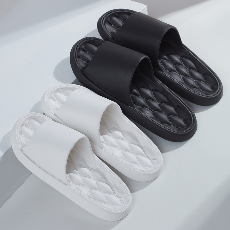 Non-Slip Bathroom Bath Eva Thick Bottom Indoor Home Men's Sandals Home Stool Slippers for Women Summer Outdoor Wear