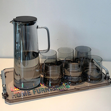 冷水壶家用玻璃耐高温冷泡茶大容量高硼硅透明水杯套装客厅凉水壶