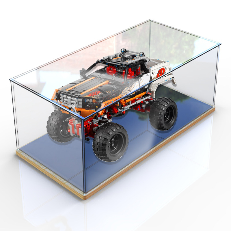 乐高9398展示盒遥控四驱越野车lego积木模型透明收纳亚克力防尘盒