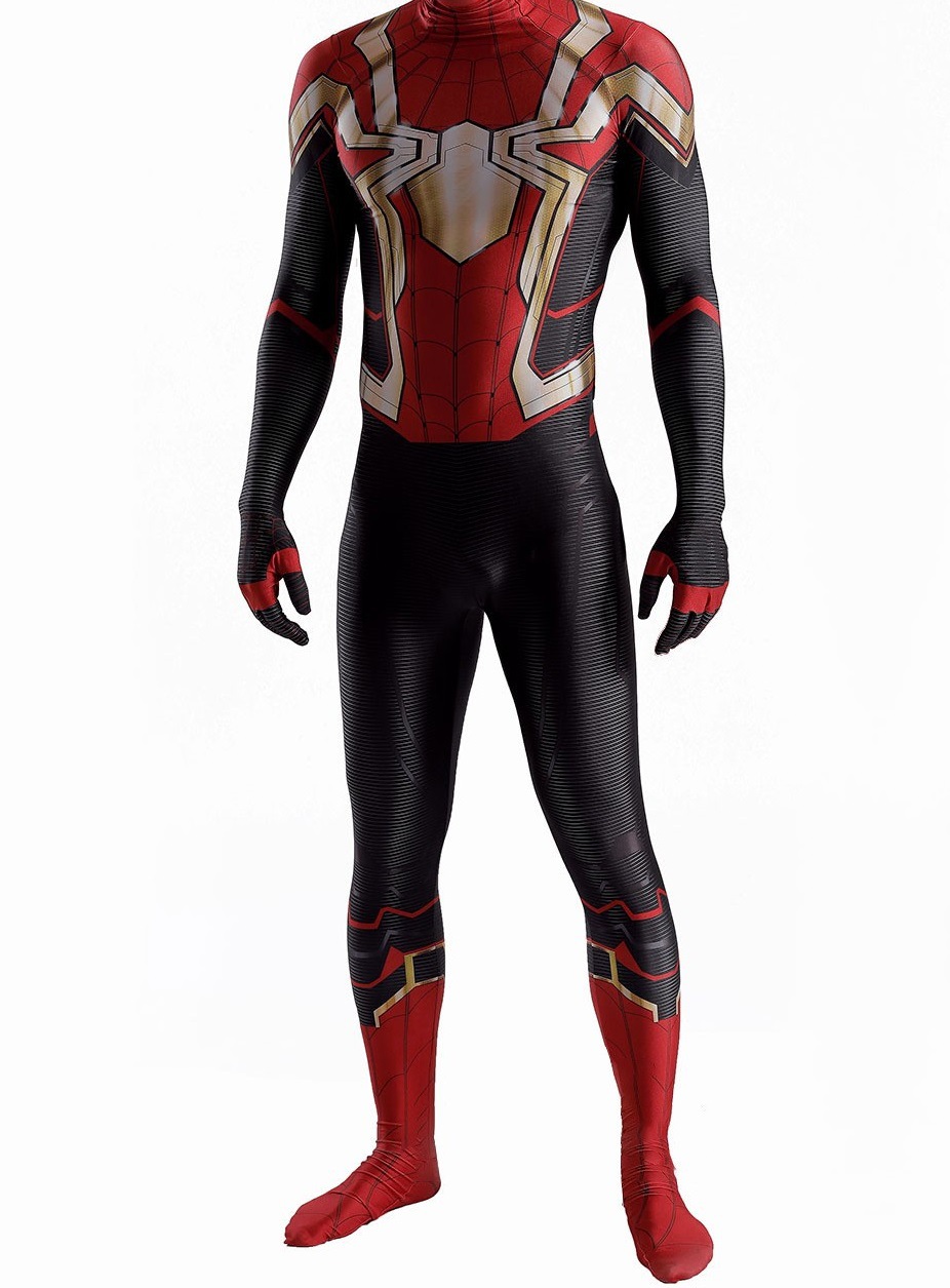 漫威蜘蛛侠紧身衣英雄无归红金黑金战衣英雄远征雷米托尼cos服装