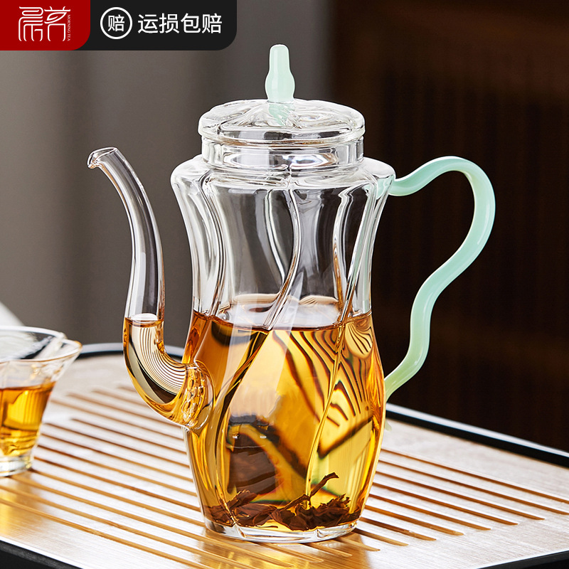 茶具手工执壶仿宋贵妃壶温酒壶电陶炉加热煮茶壶耐高温玻璃茶壶小