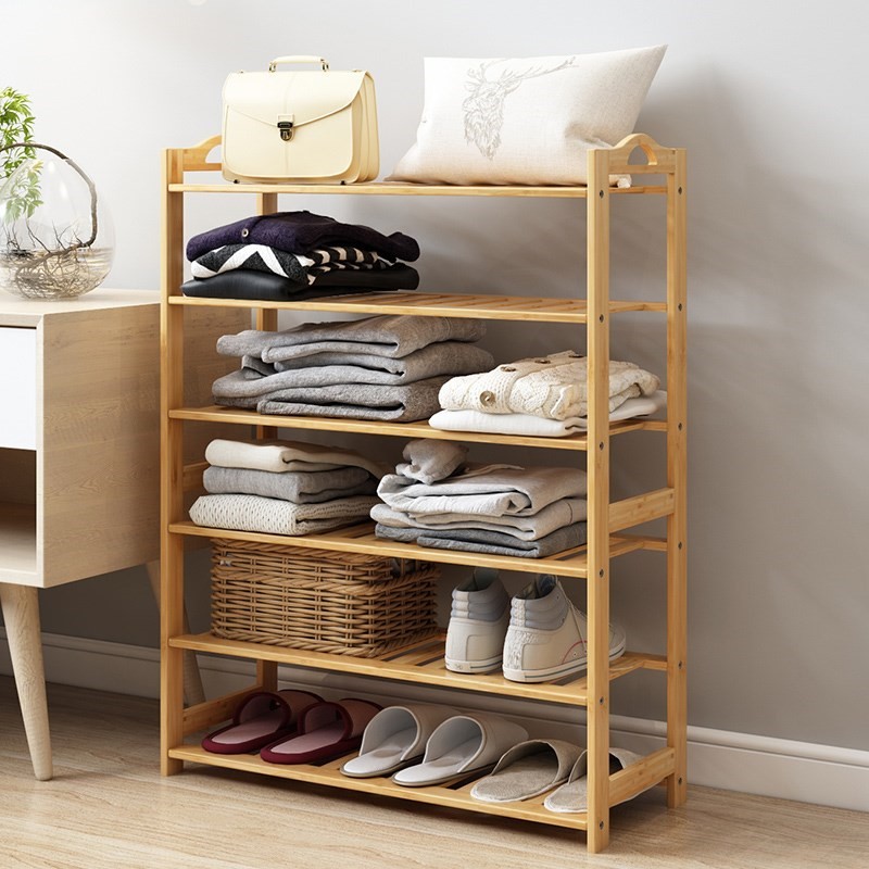 鞋架木头 简易 实木 家用室内好看客厅门口木制多层鞋柜拼装宿舍