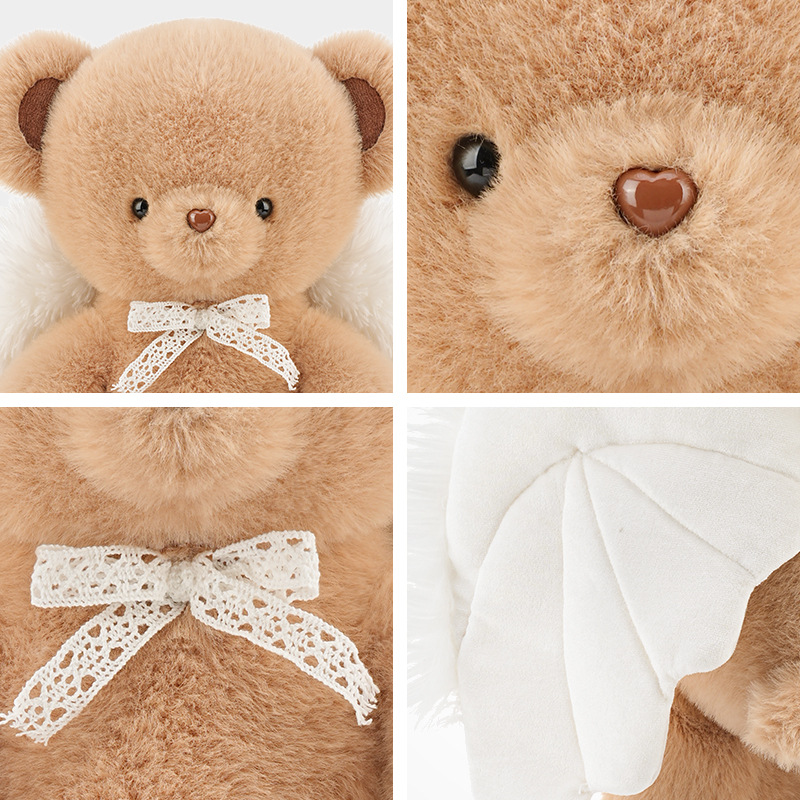 天使熊毛绒公仔小熊玩偶抱睡抱枕大熊布娃娃玩具生日礼物-阿里巴巴