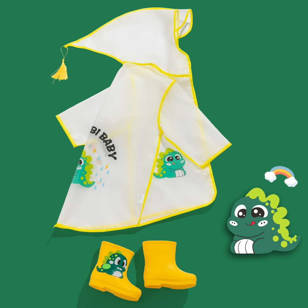 儿童可爱雨衣男女童幼儿卡通防水雨披小童男女学生小朋友小孩雨衣