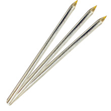 建筑划线工具硬质圆钢常用单头笔式瓷砖合金头银色划针刻线针画笔