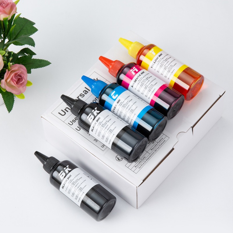 打印墨水四色套盒适用佳能三星惠普兄弟打印机通用填充墨水连供