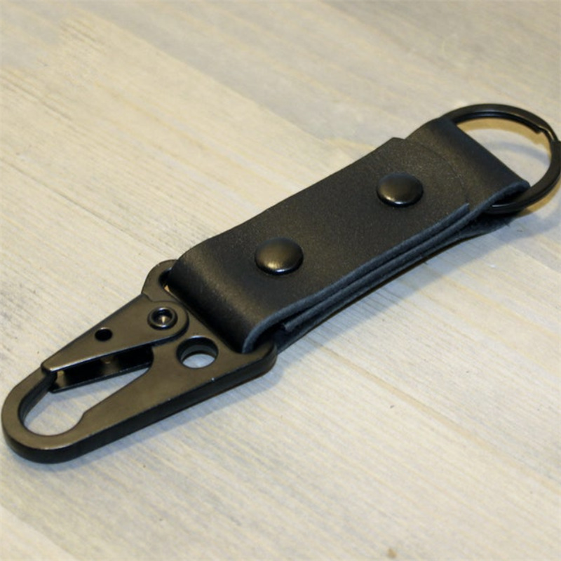 edc户外战术pu皮革背包挂扣 鹰嘴扣腰挂登山扣 d型挂环钥匙扣
