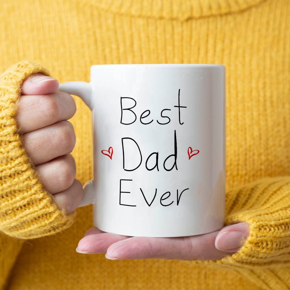 best dad ever mug father day gift mug父亲节生日礼物陶瓷杯ins