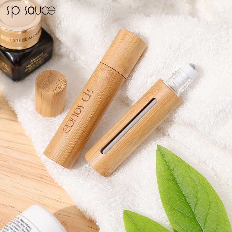 日本sp sauce滚珠瓶分装瓶精华液精油瓶小空瓶香水瓶按摩走珠瓶