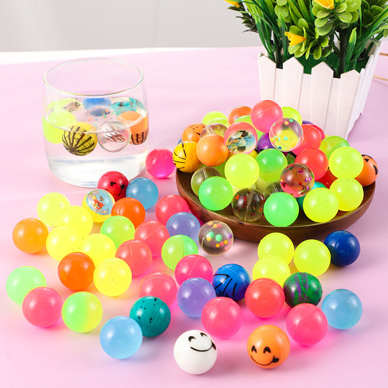 No. 27 Floating Water Elastic Ball Amusement Park Video Game City Toy Bouncy Ball Playing Water Rubber Solid Bouncing Ball Children's Gift