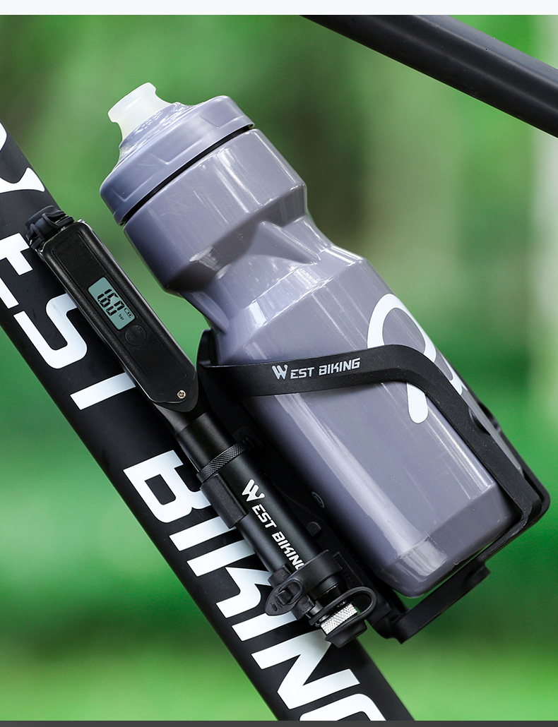 west biking自行车打气筒电子数显气压表打气筒山地车打气筒装备
