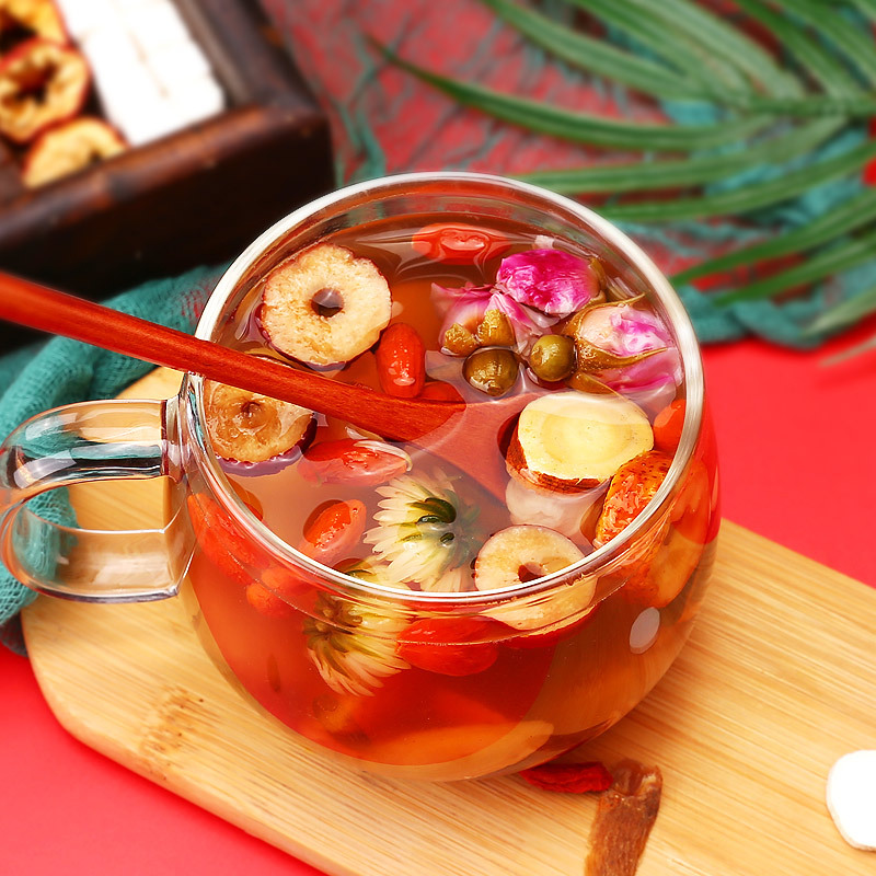 红参阿胶女神茶 桂圆红枣枸杞茶 玫瑰养生小罐装茶厂家直销