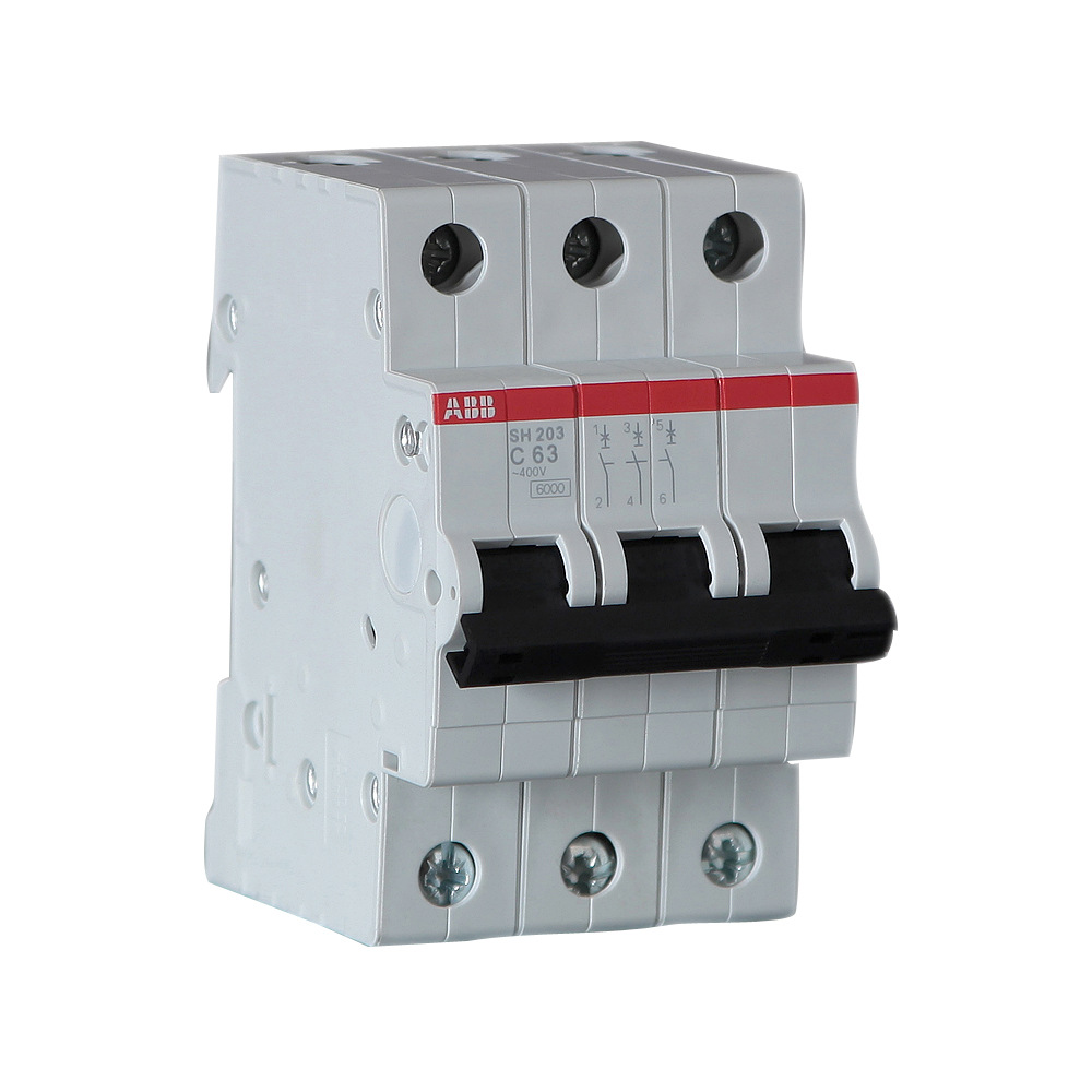 abb小型断路器sh203-c40a c50a c63a 3p 微断空气开关 微型断路器