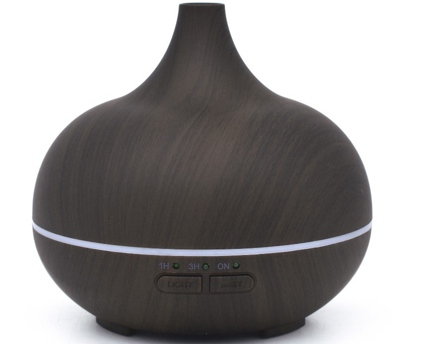 Onion Wood Grain Humidifier Aroma Diffuser Heavy Fog 150ml Ultrasonic Air Clearing Machine