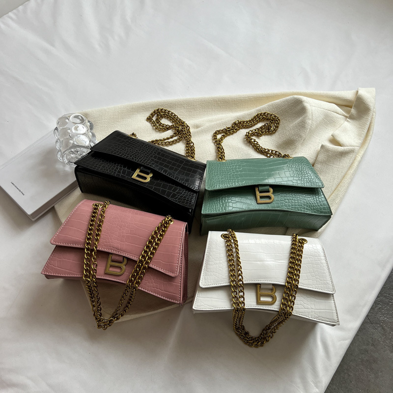 Small Bag for Women 2023 Spring and Summer New Underarm Bag Single Shoulder Baguette Retro Style Fashionable Stone Pattern Messenger Bag Fashion