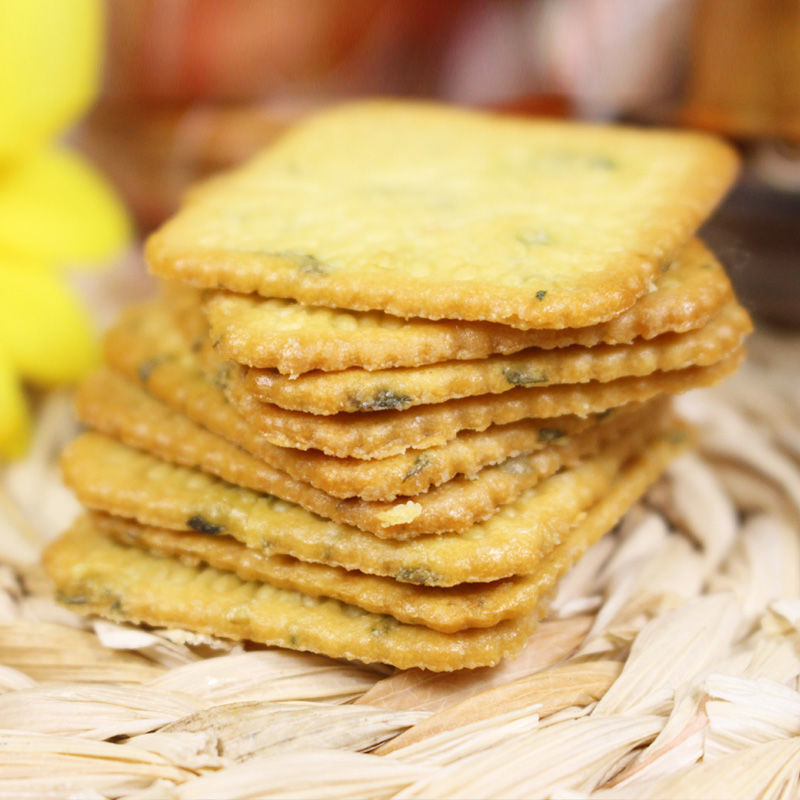 香葱鸡片葱油葱香薄脆饼干整箱批发散装多口味休闲怀旧零食饼