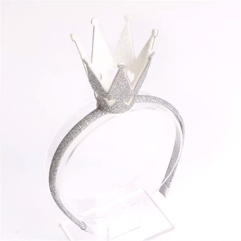 Hot Selling Popular Fresh J Sweet Girl Cute Crown Hair Clasp Onion Pink Leather Hair Accessories