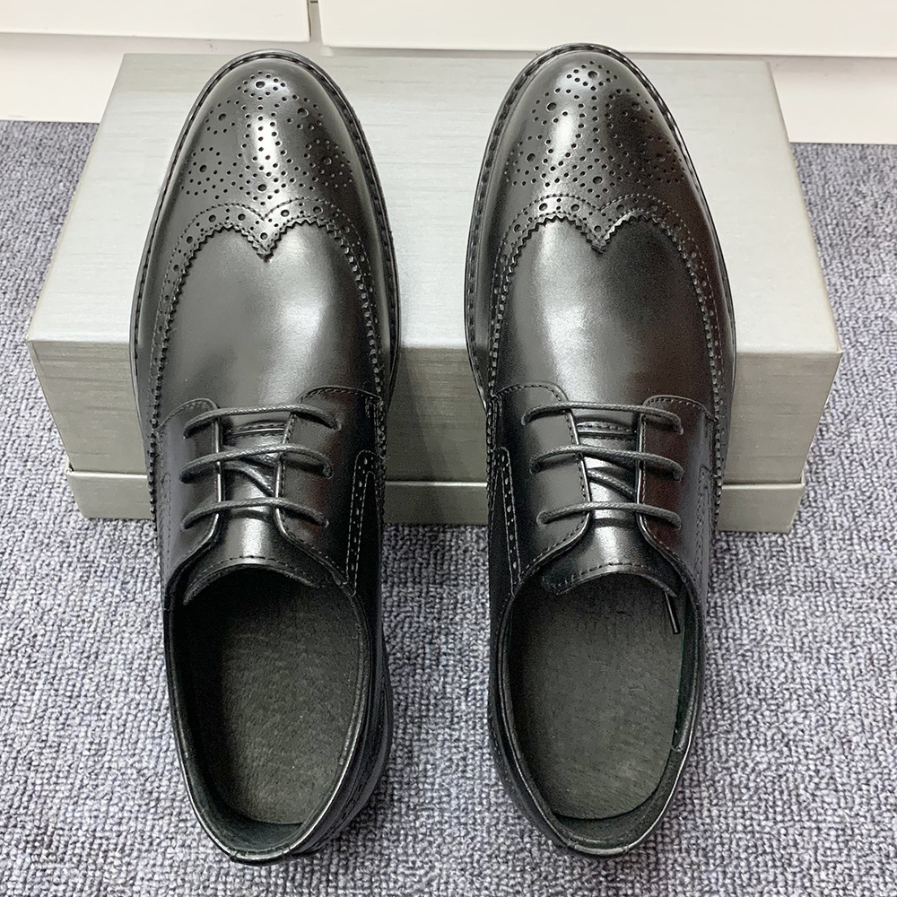 广州布洛克德比男鞋2022高档商务正装皮鞋男婚纱摄影牛皮鞋男鞋