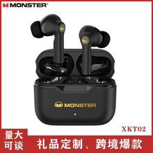 适用MONSTER魔声XKT02真无线蓝牙耳机入耳式立体音音乐游戏耳机