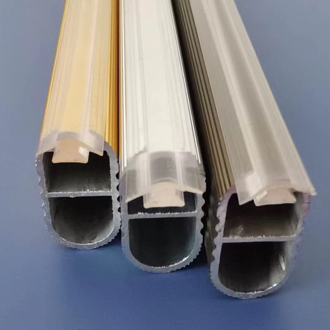 静音衣柜挂衣杆压条加厚新款柜内挂杆胶条pvc衣杆封边条厂家