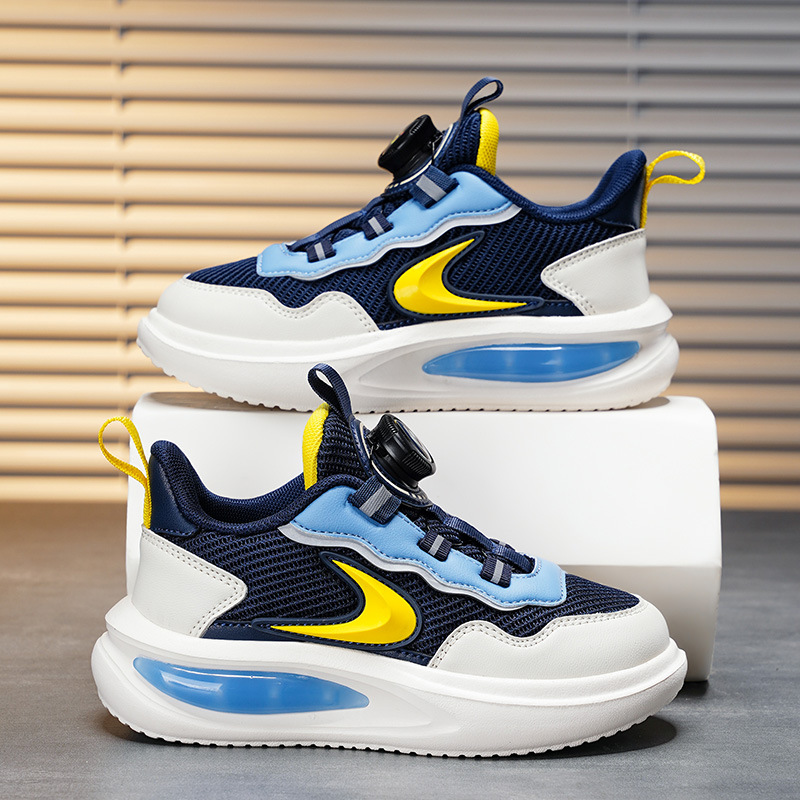 春秋季新款男童炫酷百搭网面透气篮球鞋时尚休闲运动鞋女童日常潮