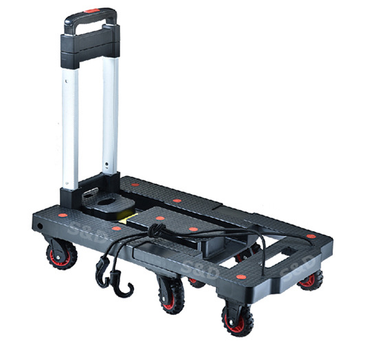 折叠便携拉杆行李车小平板车手拉车手推车老年人购物车买菜搬货车