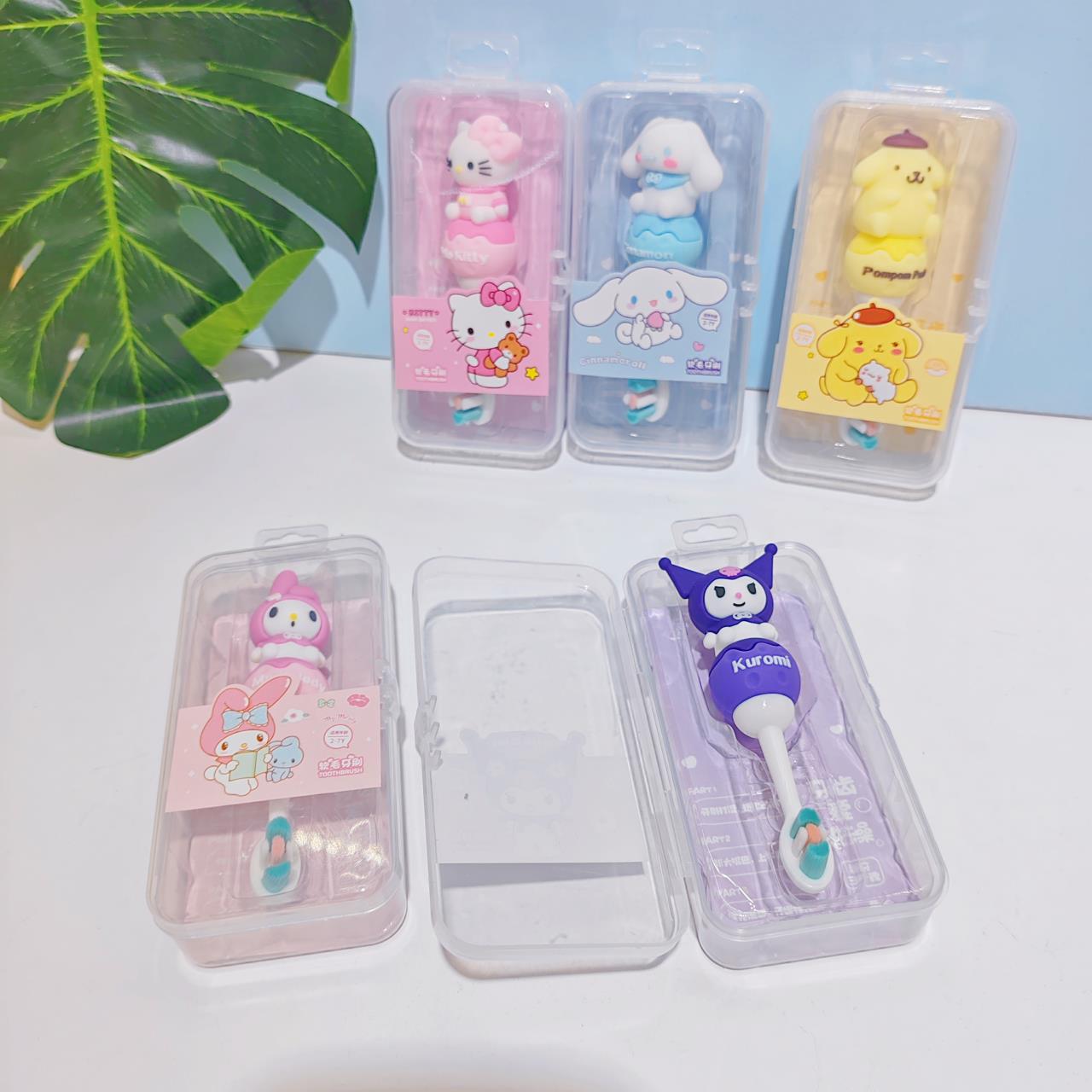 New Children's Toothbrush Wholesale Sanrio Infant Toddler 2-7 Years Old Toothbrush Ten Thousand Soft Hair Care Gum Toothbrush