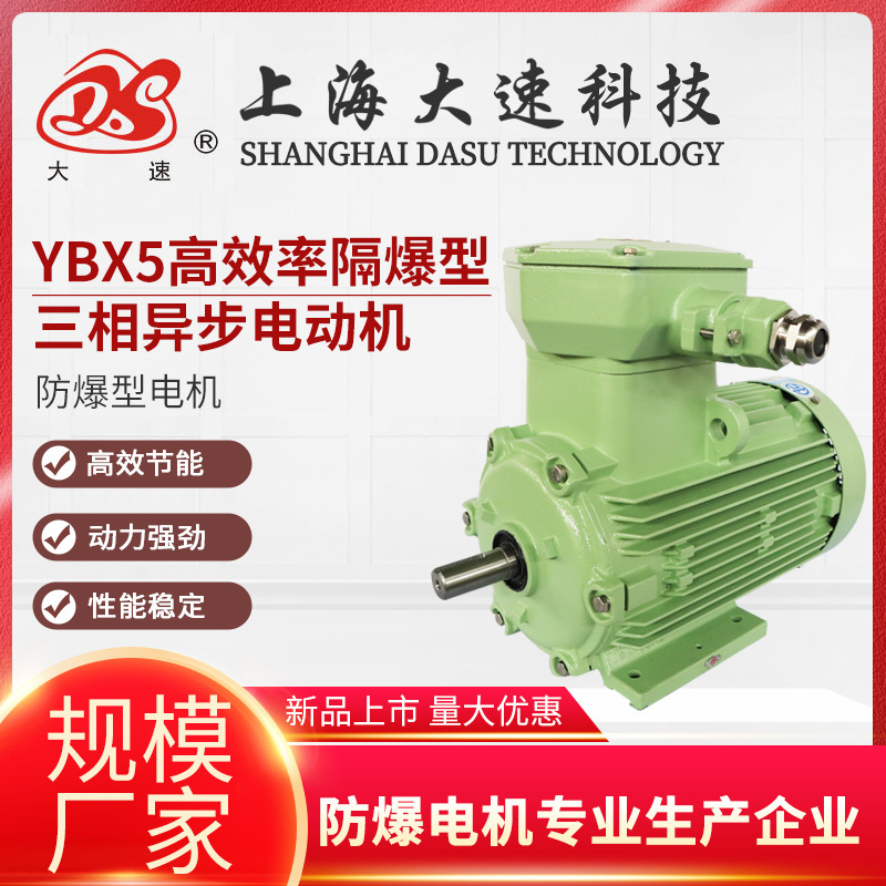 上海大速YBX5隔爆型低压三相异步电动机防爆电机三相异步电机